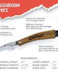 Gather Americana Premium Mushroom Foraging Knife - Essential Mushroom Hunting Gear